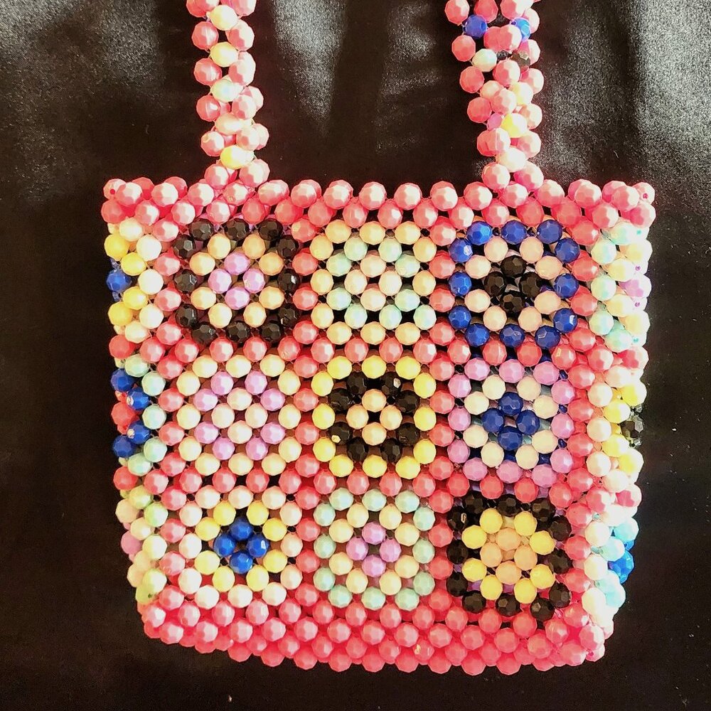 Modcloth How're My Flowers? Beaded Handbag